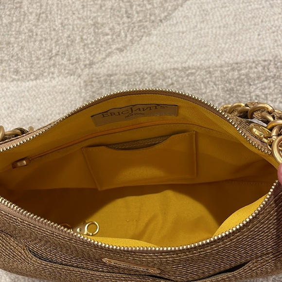 Eric Javits raffia chain link shoulder bag - Picture 3 of 8